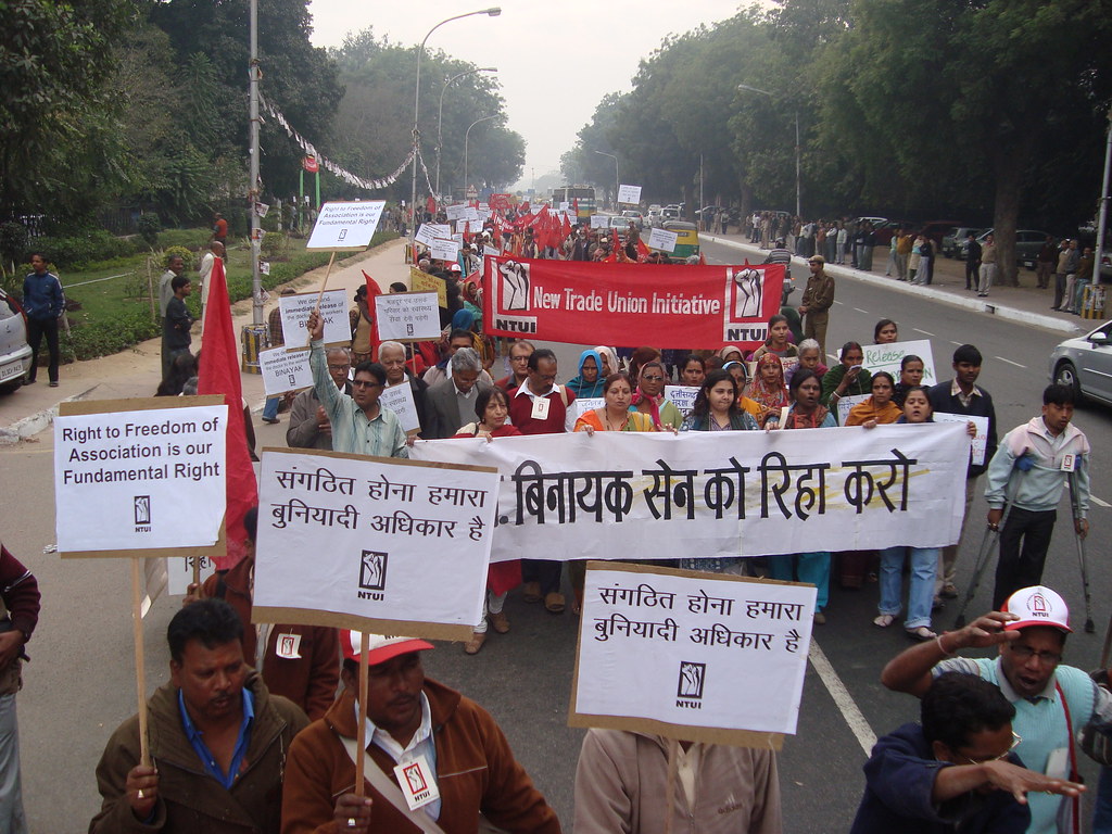 工人階級向國會前進，2009年2月18日。