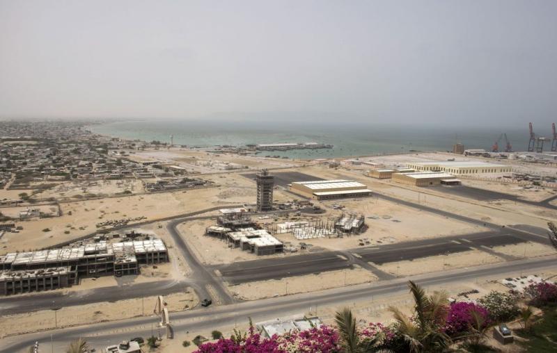 A development site near Gwadar Port, operated by China Overseas Ports Holding Co., in July 2018 | Photo: Asim Hafeez | Bloomberg