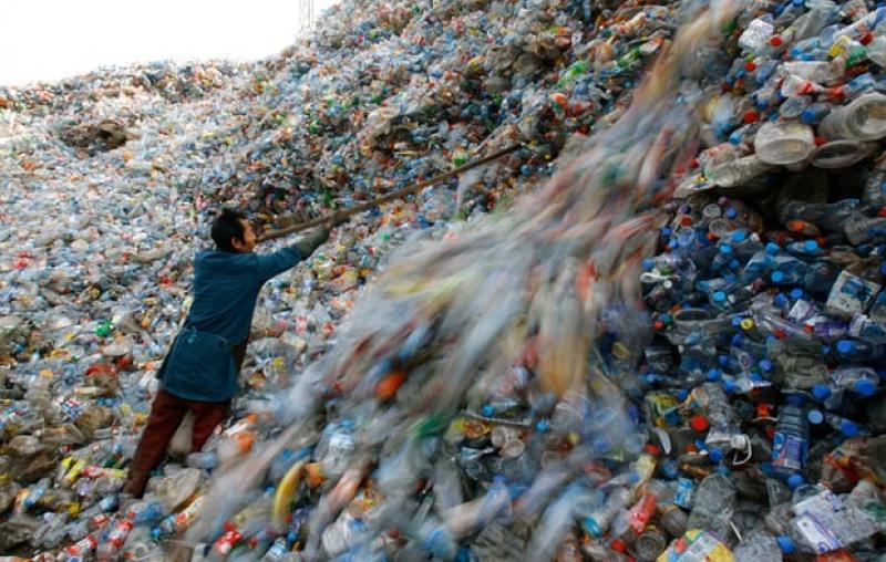 A million bottles a minute: world's plastic binge 'as dangerous as climate change'